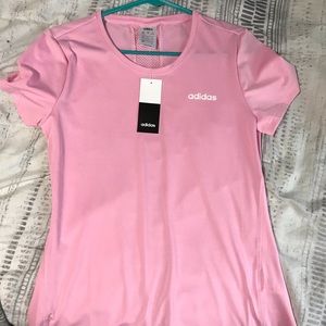 NWT baby pink adidas shirt